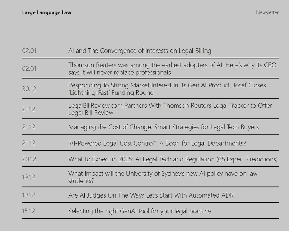 Large Language Law